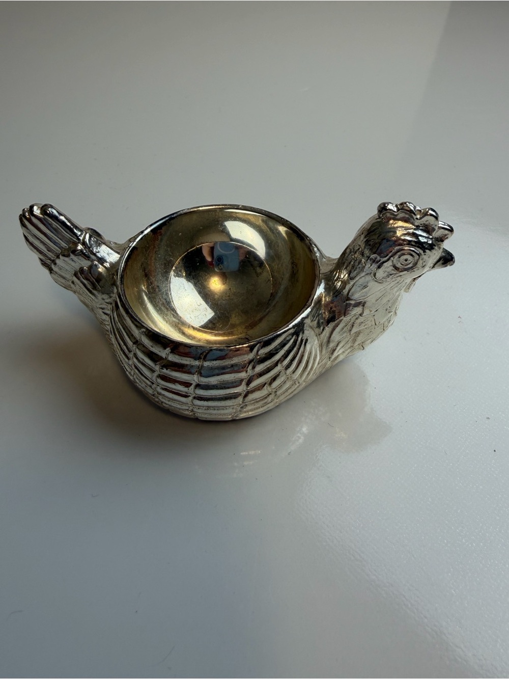 Birks Silver Plate Chicken/Hen Egg Holder (EP Zinc)